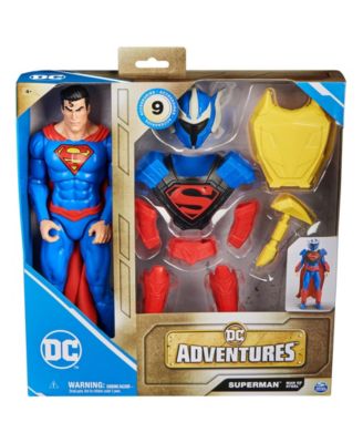 DC Comics, Superman Man of Steel Action Figure, DC Adventures, 12", 9 Accessories, Collectible Superhero image number null