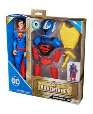 DC Comics, Superman Man of Steel Action Figure, DC Adventures, 12", 9 Accessories, Collectible Superhero image number null