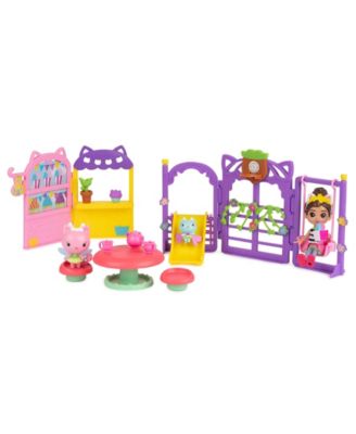 Gabby's Dollhouse KittyFairy Garden Party, 18-Piece Playset with 3 Toy Figures, Surprise Toys Dollhouse Accessories, Kids Toys for Girls Boys 3 Plus