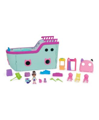 Gabby's Dollhouse, Gabby Cat Friend Ship, Cruise Ship Toy with 2 Toy Figures, Surprise Toys Dollhouse Accessories, Kids Toys for Girls Boys 3 Plus image number null