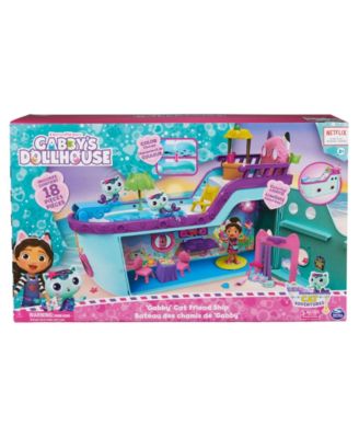 Gabby's Dollhouse, Gabby Cat Friend Ship, Cruise Ship Toy with 2 Toy Figures, Surprise Toys Dollhouse Accessories, Kids Toys for Girls Boys 3 Plus image number null