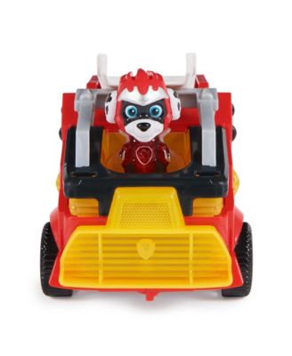 PAW Patrol- The Mighty Movie, Firetruck Toy with Marshall Mighty Pups Action Figure image number null