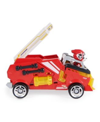 PAW Patrol- The Mighty Movie, Firetruck Toy with Marshall Mighty Pups Action Figure image number null