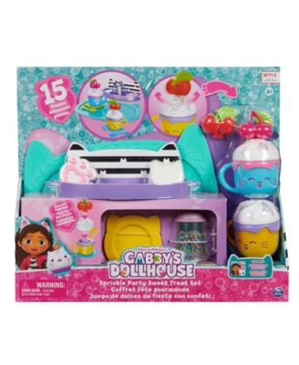 Gabby's Dollhouse, Sprinkle Party Sweet Treat Set, Pretend Play Kitchen Hot Cocoa Party Set with Fruit Sprinkles image number null