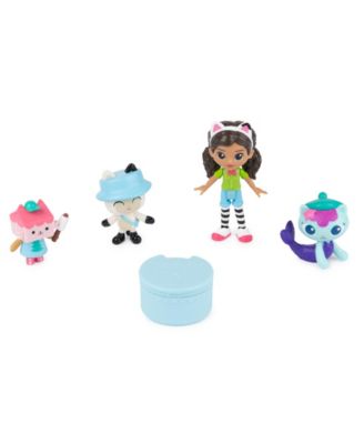 Gabby's Dollhouse Dreamworks, Campfire Gift Pack with Gabby Girl, Pandy Paws, Baby Box Mercat Toy Figures