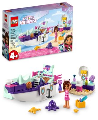 LEGO® Gabby's Dollhouse Gabby & MerCat's Ship & Spa 10786 Building Set, 88 Pieces