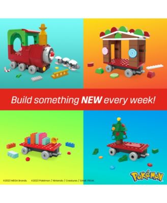 MEGA Pokémon Holiday Train building set with 373 pieces & surprises image number null