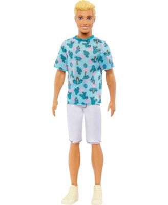 Barbie Ken Fashionistas Doll 211 With Blond Hair and Cactus T-shirt