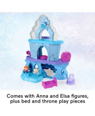 Disney Frozen Toy, Fisher-Price Little People Playset with Anna & Elsa Figures, Elsa’s Enchanted Lights Palace image number null