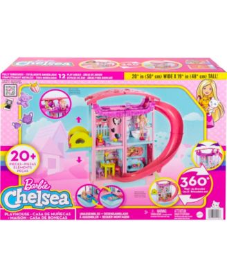 Barbie Chelsea Playhouse with Slide, Pool, Ball Pit, Pet Puppy & Kitten, Elevator, and Accessories image number null
