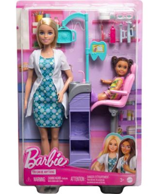 Barbie Careers Dentist Doll and Playset With Accessories, Barbie Toys image number null