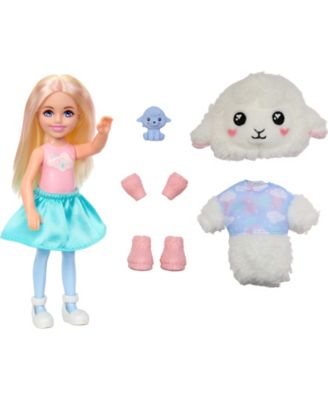 Cutie Reveal Doll and Accessories, Cozy Cute T-shirts Lion, "Hope" T-shirt, Purple-Streaked Blonde Hair, Brown Eyes