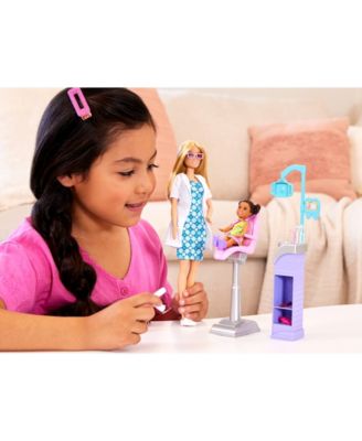 Barbie Careers Dentist Doll and Playset With Accessories, Barbie Toys image number null