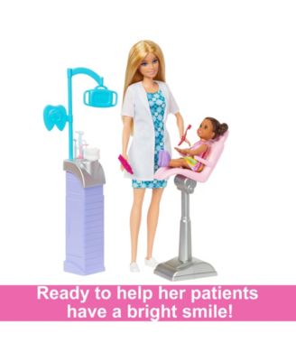 Barbie Careers Dentist Doll and Playset With Accessories, Barbie Toys image number null