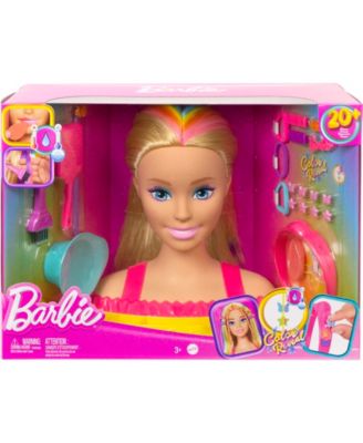 Barbie Deluxe Styling Head, Barbie Totally Hair, Blonde Rainbow Hair image number null