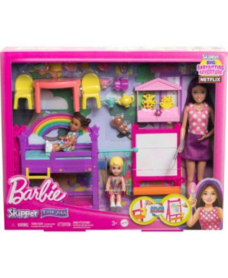 Barbie Skipper First Jobs Daycare Playset With 3 Dolls, Furniture & Accessories image number null
