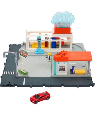 Matchbox Cars Playsets, Super Clean Carwash with 1 Matchbox Car image number null