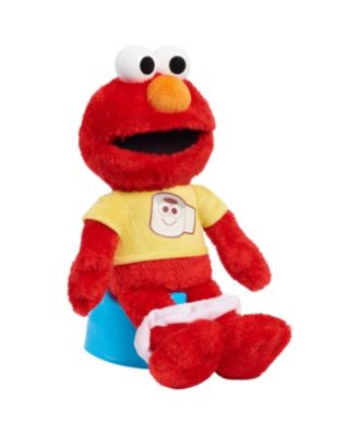 Sesame Street Potty Time Elmo 12" Plush Stuffed Animal, Sounds and Phrases, Potty Training Tool image number null