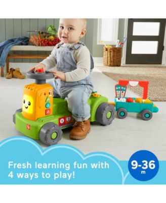 Laugh Learn 4-in-1 Farm to Market Tractor Ride-on Learning Toy  image number null