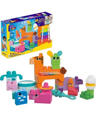 Mega Bloks Fisher Price Musical Farm Band Sensory Block Toy 45 Pieces for Toddler Set image number null