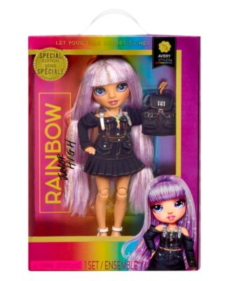 Rainbow High Junior High Special Edition Doll, Avery Styles image number null