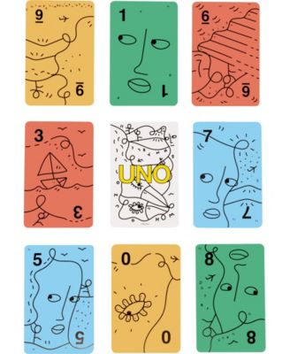 Mattel UNO Artiste Shantell Martin Card Game for Kids, Adults and Family Night, Collectible Deck image number null