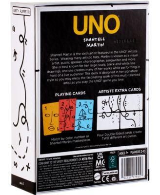 Mattel UNO Artiste Shantell Martin Card Game for Kids, Adults and Family Night, Collectible Deck image number null