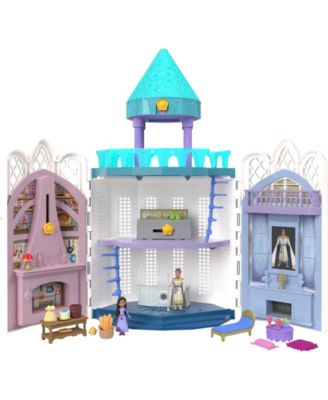 Disney's Wish Rosas Castle Playset, Dollhouse with 2 Posable Mini Dolls, Star Figure 20 Accessories