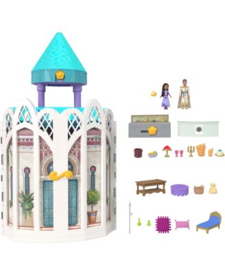 Disney's Wish Rosas Castle Playset, Dollhouse with 2 Posable Mini Dolls, Star Figure 20 Accessories image number null