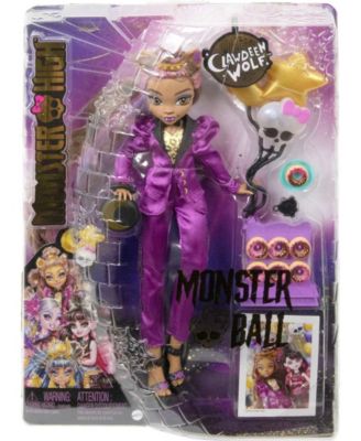 Monster High Clawdeen Wolf Doll in Monster Ball Party Fashion with Accessories image number null