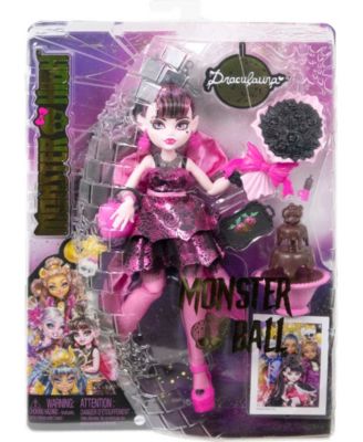 Monster High Draculaura Doll in Monster Ball Party Dress with Accessories image number null