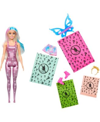 Barbie Color Reveal Doll with 6 Surprises, Rainbow Galaxy Series-Style May Vary image number null