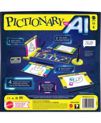 Mattel Games Pictionary Vs AI Family Game For Kids Adults Using Artificial Intelligence image number null
