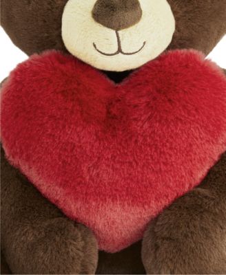 Geoffrey's Toy Box 12" Plush Heart Bear image number null