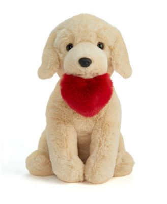 Geoffrey's Toy Box 12" Plush Heart Labrador image number null