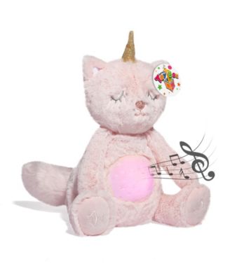 CLOSEOUT! Geoffrey's Toy Box 10" Soothing Kitty Corn Plush Stuffed Animal Toy with LED Lights and Sound, Created for Macy's