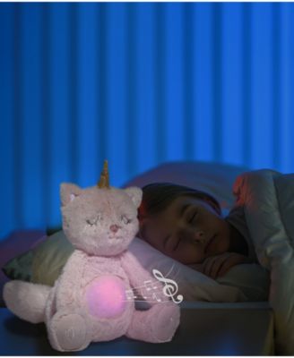 CLOSEOUT! Geoffrey's Toy Box 10" Soothing Kitty Corn Plush Stuffed Animal Toy with LED Lights and Sound, Created for Macy's image number null