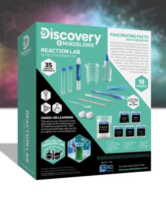 Discovery Mindblown Reaction Lab Chemistry Set, 18-Piece Experiment Kit image number null
