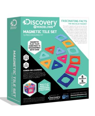 Discovery #MINDBLOWN Magnetic Tile Building Block Set image number null