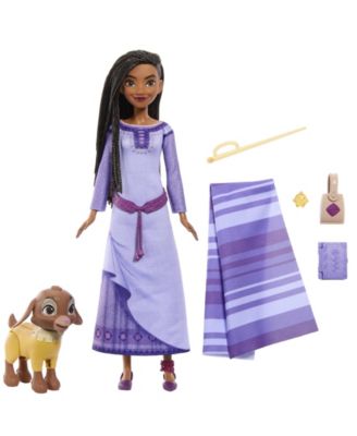 Disney's Wish Asha of Rosas Adventure Pack Fashion Doll, with Animal Friends and Accessories 