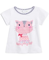 First Impressions Baby Girls' Ditzy Kitty Tee 