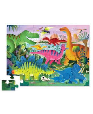 Crocodile Creek Dino Land Shaped Box Floor Puzzle, 36 PC image number null