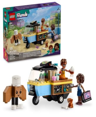LEGO® Friends 42606 Mobile Bakery Food Cart Toy Building Set with Aliya and Jules Minifigures