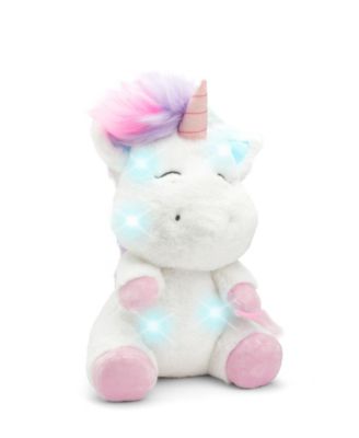 Geoffrey's Toy Box 12" Unicorn Plush with LED Lights and Sound