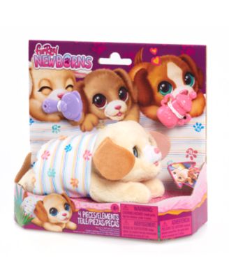 FurReal Friends Newborns Puppy Interactive Pet, Small Plush Puppy with Sounds and Motion image number null
