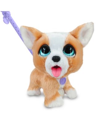 FurReal Friends Poop-A-Lots Corgi Interactive Toy, 8" Walking Plush Puppy with Sounds, 4-Pieces