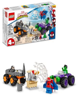 LEGO® Marvel 10782 Spidey & Hulk vs. Rhino Truck Showdown Toy Minifigure Building Set