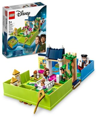 LEGO® Disney 43220 Classic Peter Pan & Wendy's Storybook Adventure Toy Building Set with Peter Pan, Wendy & Captain Hook Minifigures