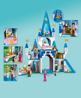 LEGO® Disney 43206 Cinderella and Prince Charming Castle Toy Minifigure Building Set image number null