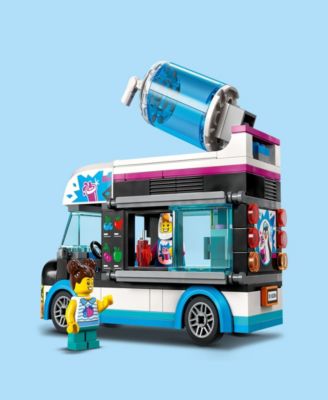 LEGO® City Great Vehicles Penguin Slushy Van with Minifigures 60384 Toy Building Set image number null